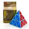 마술 큐브 피라미드 모양의 3 차 퍼즐 큐브 전문 초소형 속도 큐브 마술 트위스트 퍼즐 DIY 교육 아이 장난감