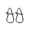 100pcs/bag Gourd Stainless Steel Hook Swivel Solid Rings 안전 스냅 패스트 클립 잠금 스냅 커넥터 낚시 태클 도구