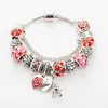 Hot charm rode hanger kralen armband voor pandora sieraden DIY kralen hanger dames armband geschenk met originele doos