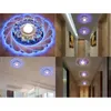 Nouveau cristal d'allumage de l'allumage moderne Crystal LED Plafond Lightture Aisle Halway Pendante Lampe Round ouverture Round Colorful Ceil293y