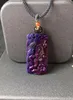 Модные ювелирные изделия Южная Африка происхождение натуральный фиолетовый сугилит 10,5 граммов драгоценные камни подвески для женщин ожерелье