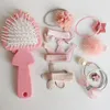 Baby Girls Children Hair Bows Accessories Hairpin Hair Rope Princess Comb Jewelry Gift Box Party Christmas set Hairbrush For Gift9054290