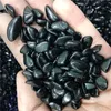 DHX SW 100g mooie natuurlijke zwarte obsidiaan kwartskristal grind steen healing reiki mineralen en aquarium decor steen5819871