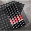 DHL Fereshipping Handaiyan Nowy Przyjeżdża 2 w 1 Matowy Lip Gloss Liner Ołówki 14 Kolor Wodoodporne Długotrwałe Pigmenty Nude Kolor Pióro