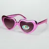 Çocuklar Güneş Gözlüğü Kalp Profili Parlayan Ayna Elektroodepozisyon Çerçevesi Bebek Aşk Gözlük Küçük Boyutu UV400 8 Renkler