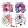 Unicorn Children's Sequins Bows Hairpin Jojo Siwa Angle Girl Ribbon Headdress Barrettes Hair Accessories Gifts for Kids