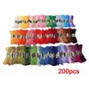 200 écheveaux de fil multicolore pour broderie à l'aiguille croisée Crochet