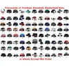 Ny hatt snapback hattar gata huvudbonader justerbar storlek anpassade snapbacks caps hip-hop hat baseball kepsar kan mixa