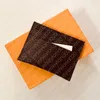 M62170 PORTE CARTES مزدوجة رجل عملة بطاقة مفتاح حامل مصمم محفظة الأعمال حافظة بطاقات الهوية منظم الجيب الفاخرة متعددة XL Brazza Wallet