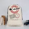 Presente de Natal Sacks Monogrammable sacos de lona com cordão saco Papai Noel cervos Impressão 29 Designs 50 * 70 centímetros