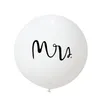 Mr Mrs Balloon Large 36inch Round Latex Balloon Valentine Day Wedding Bachelorette Party Decor Supplies QW9552