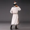 National Stage Wear Mongolian Costume Men's Clown Classical Folk Dance Ethnic Style Man Robe Carnival Fancy Clothing203R