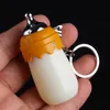 Cute Milk Bottle Shaped Lighter Lovely Portable Keychain Lighters Refillable Butane Gas for Cigarette