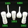 DHL Great quality 14mm and 18mm Universal Fits Domeless Ceramic Nails Male or Female with Carb Cap VS Titanium Nail for Glass Pipe