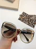 1059 Populaire Damesontwerper Roberto Donkerbruin Snake Print Goud Bruin Luxe Zonnebril UV-bescherming Ronde Groot Frame Komt met Case