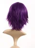 Purple Short Synthetic Wigs Hair Wig Cosplay Wig Cose