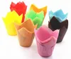 Paper Baking Cups Cupcake Wrapper for Muffin Cups Colorful Anti-Oil Flame Shape Baking Cupcake Paper Cake Cup
