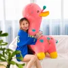 Jumbo dessin animé girafe en peluche jouet mignon animal cerf poupée oreiller pour enfants adultes cadeau décoration 39 pouces 100 cm DY50713