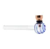 2019 130MM Monochromatic Striped Balloon Glass Pipe