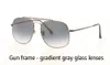 Venta al por mayor-Marco de metal uv400 Lentes de vidrio Gafas de sol Mujer Hombre Diseñador de la marca Gafas Gafas de sol de conducción Con caja y etiqueta al por menor