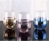 20oz Бессвинцовая Кристалл Egg Cup Wine Glass Tumbler Современный большой емкости Ион покрытием Радуга Прозрачный Бытовая Гостиная Craft EEA1290-8