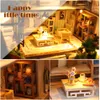 Cutebee Doll House Miniature Diy Dollhouse With Furnitures Wood House Countryard Dweling Toys For Children Birthday Present 13848 Y1691614