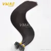 VMAE 100% Remy Vierge Naturelle Blonde Russe Péruvienne Double Dessinée Soyeuse Droite Micro Boucle Anneau Extensions de Cheveux Humains