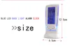 LED réveil numérique LCD calendrier thermomètre avec rétro-éclairage bleu horloge de bureau horloge numérique multifonction avec l'heure