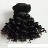 cabelo europeu Virgin brasileiro do cabelo humano curto novo tipo 6inch 8inch beleza Kinky Curly 6pcs dupla trama do cabelo remy extensões indianas 50g pc