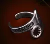 925 sterling silver spanner ring male fashion personality hip hop hipster single ring retro opening men's rings women's jewelry gifts