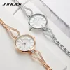 Sinobi Luxury Brand Women Relógios Diamante Pulseira Assista Mulheres Elegantes Senhoras Meninas Quartzo WristWatch Feminino Vestido Relógios Presente