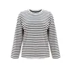 explosion models striped shirt female European and American women's 2019 Autumn loose long-sleeved T-shirt