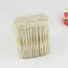 Pure Bamboo Eco-friendly Fork Disposable Fruit Forks 80 Pcs/Set Dessert Cake Food Party Household Snack Store Disposable Forks BH2807 TQQ