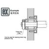 Componente do assento 20-30 Bearing com Buckling Anel Duplo Tendo assento Rodada Flange Bucha Bearing