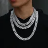 14mm 18/20 inch goud zilver hiphop bling iced out full cz miami chain ketting sieraden voor mannen