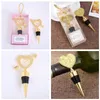 Gold Heart Stopper 2 Styles Heart Shaped " An arrow through a heart" Wine Stopper Creative Party Wedding Supplies