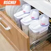 RSCHEF 1ピースプラスチックキッチンシリアル容器穀物収納ケース豆ビンライス収納ボックス