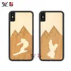 Schokbestendige telefoonhoesjes voor iPhone 6s 7 8 Plus 11 XS Max Natural Wood TPU Skater Boy Unique Design Back Cover Shell Luxe