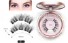 Magnetische vloeibare eyeliner magnetische valse wimpers kit zijden wimpers geen lijm nodig herbruikbaar 5 magneten wimper met make-up spiegel tweezer gratis DHL