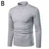 Autumn Warm Cashmere Sweater Men Half High Collar Mens Sweaters Slim Fit Pullover Men Classic Wool Knitwear Pull Male