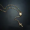 3 Kleuren Kruis Ketting Rozenkrans Maagd Maria Maagd Religieuze Jezus Ketting Kruis Hanger Kunstmatige Sieraden Voor Vrouwen Ketting Gift