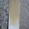 Extension de cheveux de bande de trame de peau droite brésilienne vierge 100g bande dans les extensions de cheveux humains 40 pièces/ensemble 100% cheveux humains