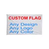 3x5 ft Custom Flag 100d Polyester mässing GROMMETS Högkvalitativ Billig anpassad logotypdesign Utomhus Team Sports Advertising Club8665365