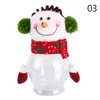 Dekoracje świąteczne 1PC Święty Mikołaj/Snowman/Elk Plush Doll Difts Box Ornaments Kids Candy Uchwyt Dekoracja przechowywania #925751