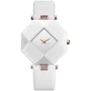 Kvinnor tittar på New Fashion Women Dress Watches Ceramic Case Leather Strap Relogio Feminino Lady Quartz Wristwatch BRW277J