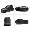 Homens de seguro de trabalho sapatos de microfibra de couro respirável ácido ácido resistente a Botas de trabalho Colisão Spurs Anti-escaldando sapatos de segurança