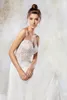 Bohemian Beach Plus Size Wedding Dress Sweetheart Lace Applique Tiered Tulle Sweep Train Backless Wedding Dresses Bridal Gowns