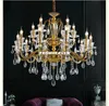 Frete grátis Lustre de cristal Para Sala Bronze chandelier decoração moderna Lustres Iluminação Cozinha Hanging Lamp