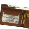 Vejiery Men Wallet Short Genuine Crazy Horse Cowhide Leather Purse Small Vintage Wallets Male Clutch Leather Wallet Mens Y19052701