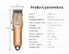 Kemei km-2614 Oil Chefe Professional LCD Barber Hair Clipper corte de cabelo máquina para homens 1,5 / 3 / 4,5 / 6/10 / 13mm limite Combs